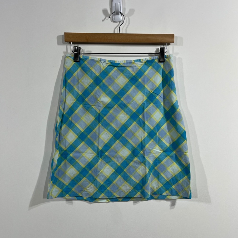 American Eagle VTG Y2K Preppy Plaid Mini Skirt Cotton Womens 4 Festival Academia